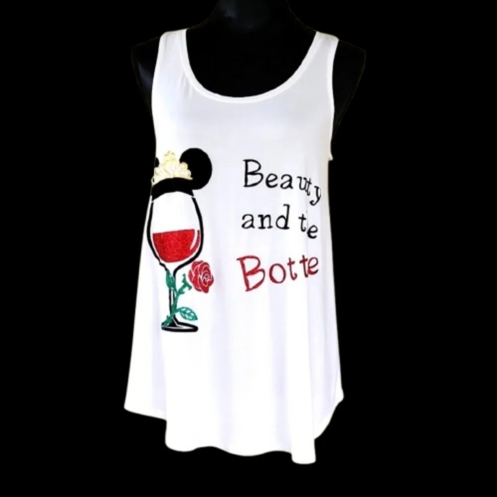 NEW Swing Luxe 'Calla Lily' Graphic Sleeveless Tee (M) - Picture 2 of 12